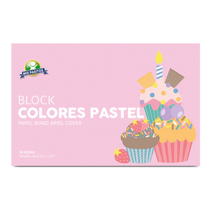 BLOCK OFICIO PAPEL ARIEL COVER COL PASTEL 20HJS BLOCK OFICIO PAPEL ARIEL COVER COL PASTEL 20HJS