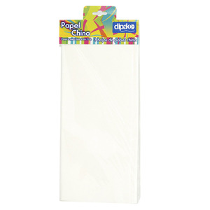 PAPEL DE CHINA DIPAK 3 HOJAS BLANCO PAPEL DE CHINA DIPAK 3 HOJAS BLANCO