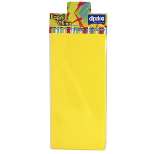 PAPEL DE CHINA DIPAK 3 HOJAS AMARILLO PAPEL DE CHINA DIPAK 3 HOJAS AMARILLO