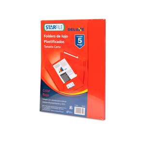 FOLDER PLASTICO CARTA ROJO 5U FOLDER PLASTICO CARTA ROJO 5U