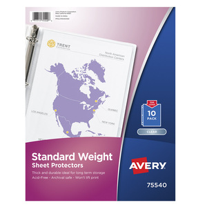 PROTECTORES DE HOJA TRANSPARENTE 10 PZ PROTECTORES DE HOJA TRANSPARENTE 10 PZ