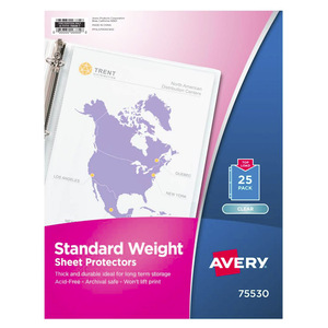 PROTECTORES DE HOJA TRANSPARENTE 25 PZ PROTECTORES DE HOJA TRANSPARENTE 25 PZ