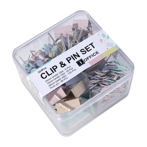 CLIP & PIN IOFFICE PASTEL 224U (CONTIENE: SUJETADOCUMENTOS DE 25MM 6U + DE 19MM 18U + 28MM CLIPS 120U + PUSH PIN 80U) CLIP & PIN IOFFICE PASTEL 224U (CONTIENE: SUJETADOCUMENTOS DE 25MM 6U + DE 19MM 18U + 28MM CLIPS 120U + PUSH PIN 80U)