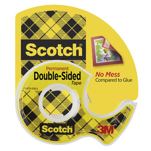 CINTA DOBLE ADHESIVO SCOTCH CON DISPENSADOR (12MMX6.3MTS) CINTA DOBLE ADHESIVO SCOTCH CON DISPENSADOR (12MMX6.3MTS)