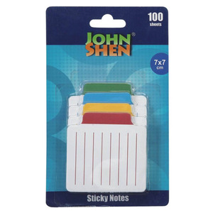 BANDERITAS JOHN SHEN 7X7CM BLANCAS CON VINETA DE COLOR 25U BANDERITAS JOHN SHEN 7X7CM BLANCAS CON VINETA DE COLOR 25U