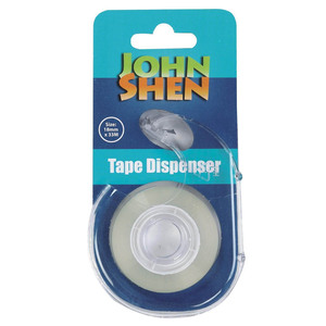 CINTA ADHESIVA CON DISPENSADOR TRANSPARENTE 1U (MEDIDA 18MM X 33MTS) CINTA ADHESIVA CON DISPENSADOR TRANSPARENTE 1U (MEDIDA 18MM X 33MTS)