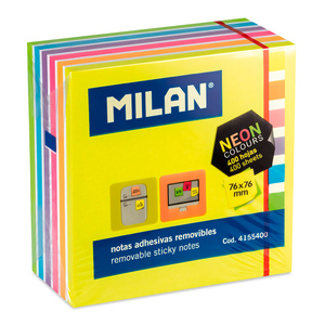 NOTAS ADHESIVAS MILAN 3 X 3 NEON 400H NOTAS ADHESIVAS MILAN 3 X 3 NEON 400H