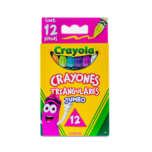 CRAYONES CRAYOLA TRIANGULARES DE CERA 12U CRAYONES CRAYOLA TRIANGULARES DE CERA 12U