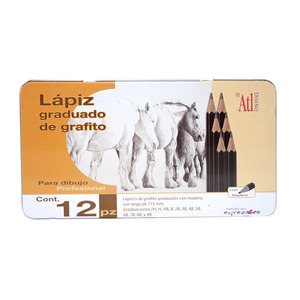 ESTUCHE METAL ATL LAPICES DE GRADUACIONES GRAFITO 2H 12U ESTUCHE METAL ATL LAPICES DE GRADUACIONES GRAFITO 2H 12U