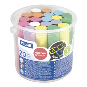 YESOS MILAN MAXI COLORES CARBONATADO 20U YESOS MILAN MAXI COLORES CARBONATADO 20U