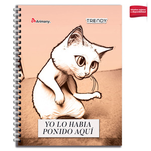 CUADERNO ESPIRAL ARIMANY TRENDY MULTIMATERIAS CUADROS 200H (PASTA SEMI DURA) CUADERNO ESPIRAL ARIMANY TRENDY MULTIMATERIAS CUADROS 200H (PASTA SEMI DURA)