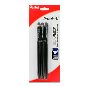 BOLIGRAFO PENTEL FEEL-IT 0.7MM NEGRO 3U BOLIGRAFO PENTEL FEEL-IT 0.7MM NEGRO 3U