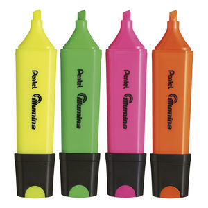 MARCATEXTO PENTEL ILUMINA FLUORECENTE 4U MARCATEXTO PENTEL ILUMINA FLUORECENTE 4U