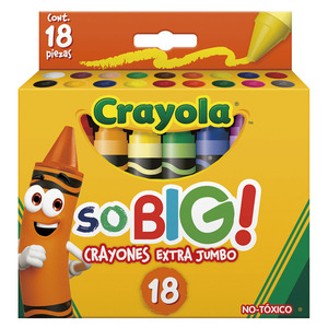 CRAYONES CRAYOLA SO BIG EXTRA JUMBO 18U CRAYONES CRAYOLA SO BIG EXTRA JUMBO 18U