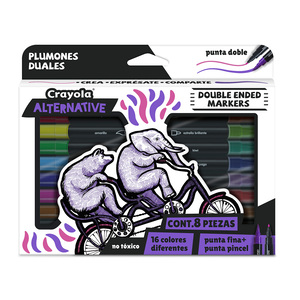MARCADORES CRAYOLA ALTERNATIVE DUALES 8U MARCADORES CRAYOLA ALTERNATIVE DUALES 8U