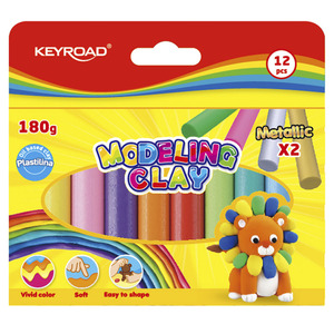 PLASTILINA KEYROAD BARRA 15 GRMS 12U PLASTILINA KEYROAD BARRA 15 GRMS 12U