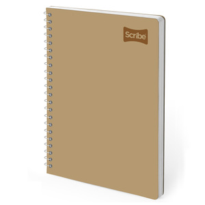 CUADERNO ESPIRAL RAYA SCRIBE (STENO KRAFT, 70 HOJAS) CUADERNO ESPIRAL RAYA SCRIBE (STENO KRAFT, 70 HOJAS)