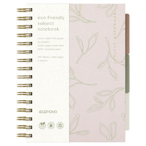 CUADERNO ESPIRAL ECONOVO RECICLADO 80GR 100H CUADERNO ESPIRAL ECONOVO RECICLADO 80GR 100H