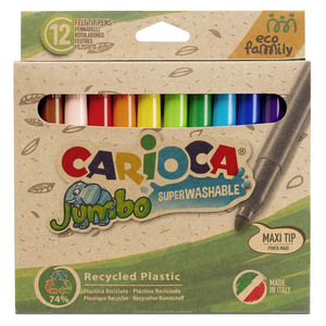 MARCADORES CARIOCA ECO JUMBO 12U MARCADORES CARIOCA ECO JUMBO 12U