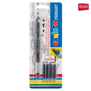 BOLIGRAFO CARIOCA PRIMARY TINTA AZUL + 4 CARTUCHOS REPUESTO BOLIGRAFO CARIOCA PRIMARY TINTA AZUL + 4 CARTUCHOS REPUESTO
