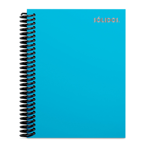 CUADERNO SOLIDO ESPIRAL 1/2 OFICIO PASTA DURA CIELO 100H LINEAS CUADERNO SOLIDO ESPIRAL 1/2 OFICIO PASTA DURA CIELO 100H LINEAS