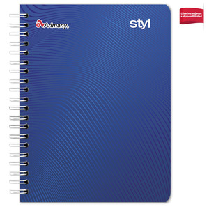 CUADERNO ESPIRAL ARIMANY STYL LINEAS 100H (PASTA SEMI DURA) CUADERNO ESPIRAL ARIMANY STYL LINEAS 100H (PASTA SEMI DURA)