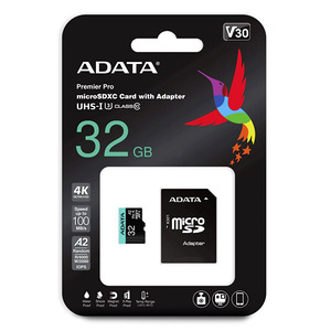 MEMORIA ADATA MICRO SD 32GB AUSDH32GUI3V30S MEMORIA ADATA MICRO SD 32GB AUSDH32GUI3V30S