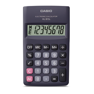 CALCULADORAS CASIO HL-815L-BK CALCULADORAS CASIO HL-815L-BK
