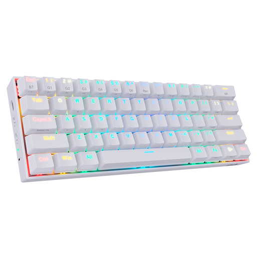 TECLADO REDRAGON GAMING INALAMBRICO DRACONIC BLANCO K530W-RGB
