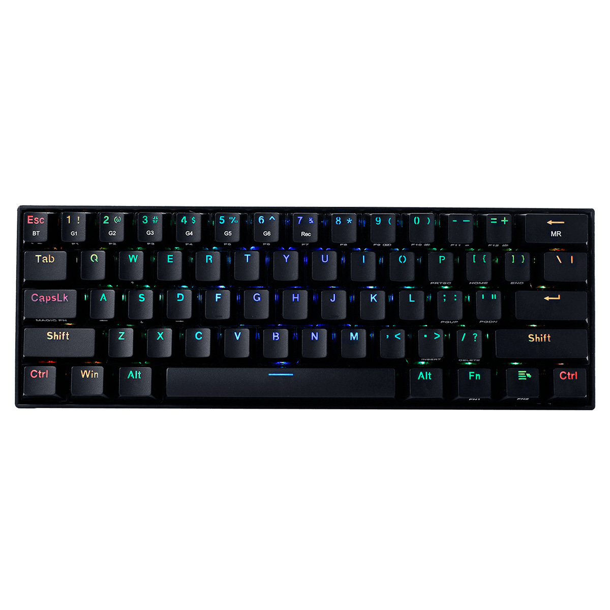 TECLADO REDRAGON GAMING INALAMBRICO DRACONIC NEGRO K530-RGB