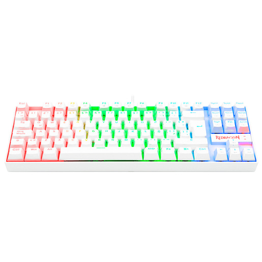 TECLADO REDRAGON KUMARA USB RETROILUMINADO BLANCO K552W-KR-SP