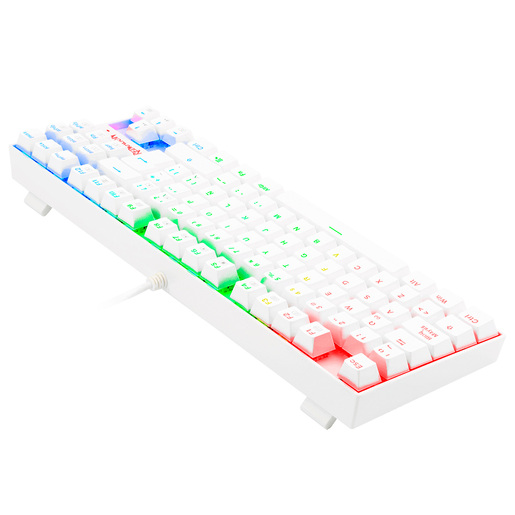 TECLADO REDRAGON KUMARA USB RETROILUMINADO BLANCO K552W-KR-SP
