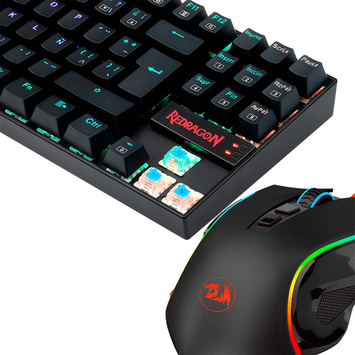 TECLADO REDRAGON CON MOUSE K552RGB-BA-SP