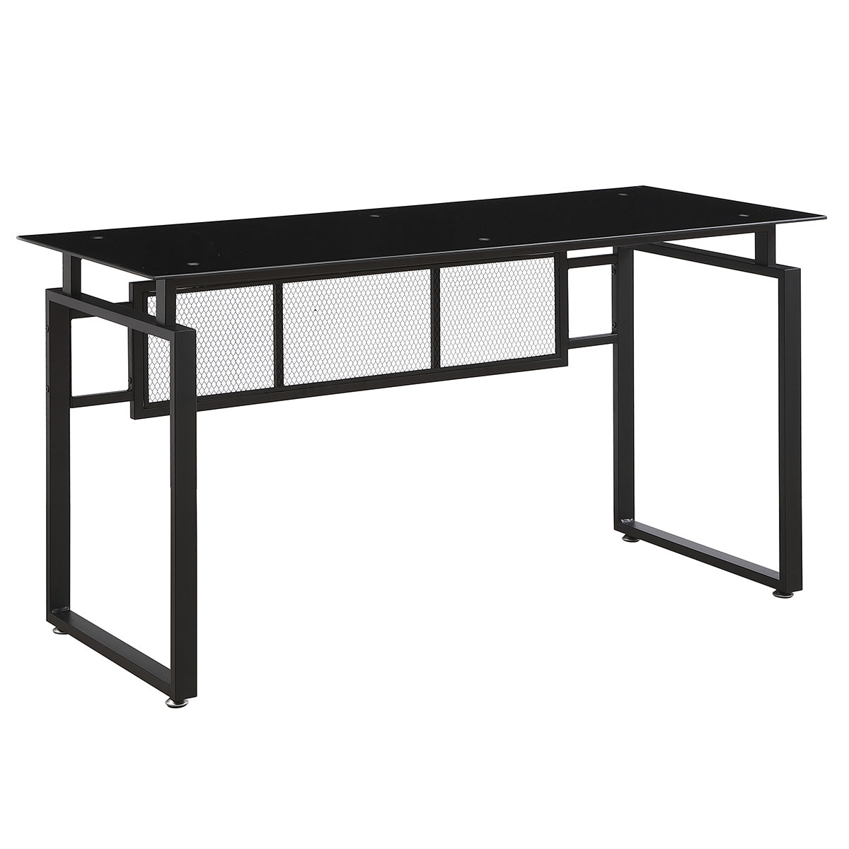 ESCRITORIO VIDRIO CON MESH