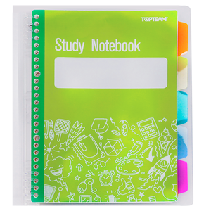 CUADERNO ESPIRAL LINEAS TOP TEAM B5 AMARILLO 80H