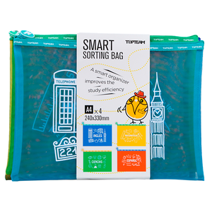 BOLSA PARA MATERIAS TOP TEAM CON ZIPER 4U BOLSA PARA MATERIAS TOP TEAM CON ZIPER 4U