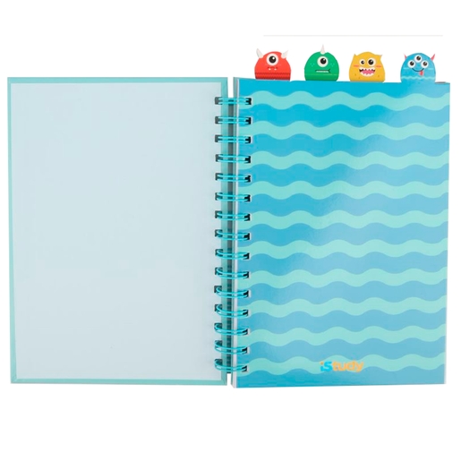 CUADERNO ESPIRAL LINEAS ISTUDY MONSTER 100H
