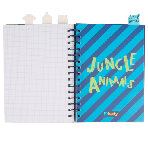 CUADERNO ESPIRAL LINEAS ISTUDY JUNGLE 100H