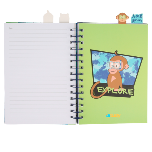 CUADERNO ESPIRAL LINEAS ISTUDY JUNGLE 100H