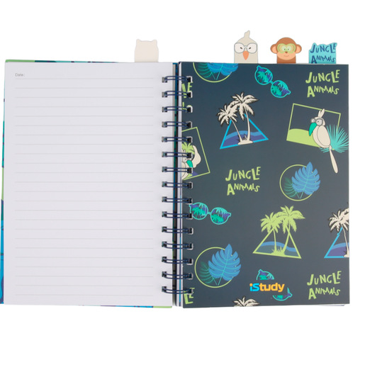 CUADERNO ESPIRAL LINEAS ISTUDY JUNGLE 100H