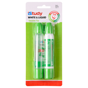 GOMA LIQUIDA 35GRS + PEGAMENTO BLANCO 35 GRS ISTUDY 2U GOMA LIQUIDA 35GRS + PEGAMENTO BLANCO 35 GRS ISTUDY 2U