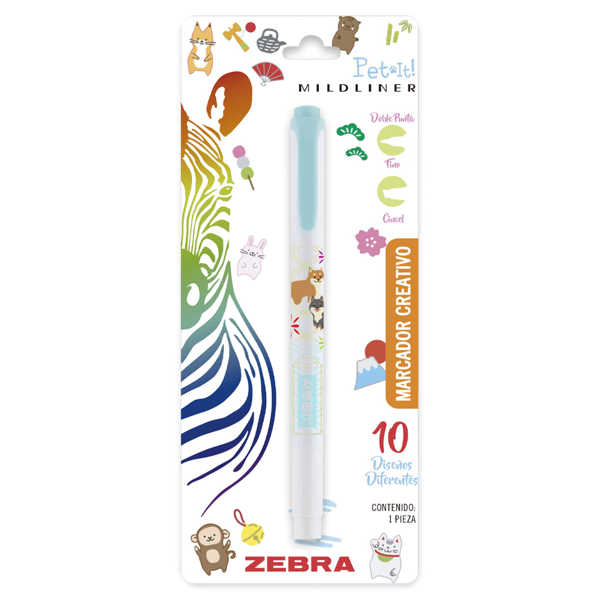 MARCADOR ZEBRA MILDLINER DOBLE PUNTA PET IT 1U