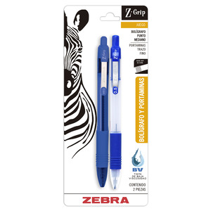 BOLIGRAFO Y PORTAMINAS 0.5MM ZEBRA Z-GRIP 2U