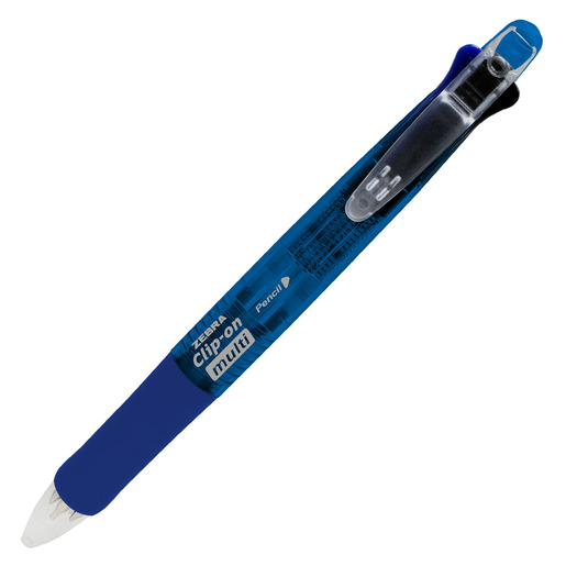 BOLIGRAFO ZEBRA MULTIFUNCIONAL 4 COLORES + PORTAMINAS 0.5MM 1U (AZUL)