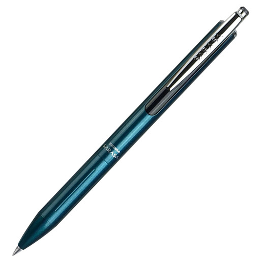 Bolígrafo fino Zebra con cuerpo metálico de diseño elegante y escritura suave. Tinta de trazo uniforme para una experiencia cómoda y precisa. Acabado en turquesa. Ideal para uso ejecutivo, regalo o detalle profesional.