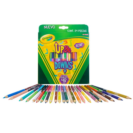 LAPICES DE COLOR CRAYOLA UP DOWNS 24U