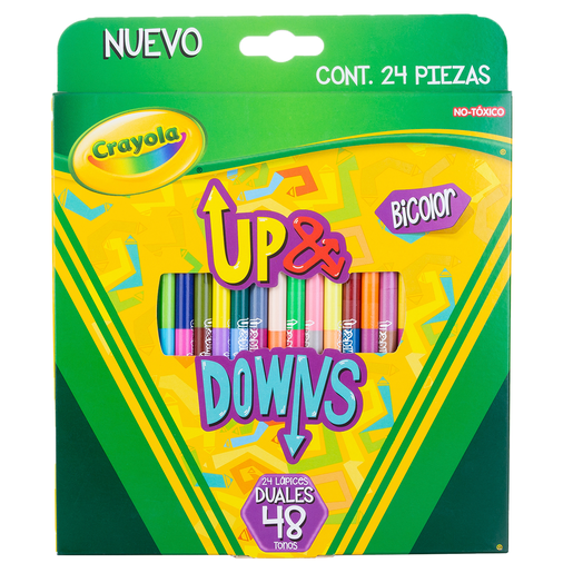 LAPICES DE COLOR CRAYOLA UP DOWNS 24U