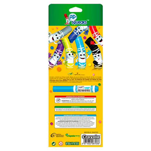 MARCADORES CRAYOLA PIP SQUEAKS 16U