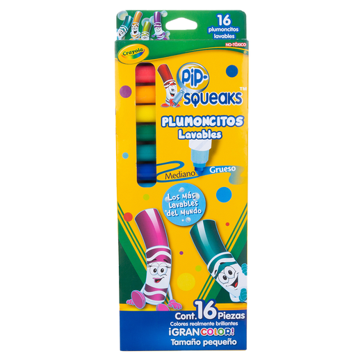 MARCADORES CRAYOLA PIP SQUEAKS 16U