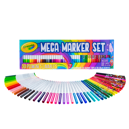 MARCADORES CRAYOLA MEGA SET 50U